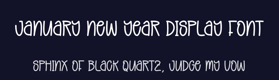 January New Year Display Font by andikastudio — Display Font — thumbnail 2