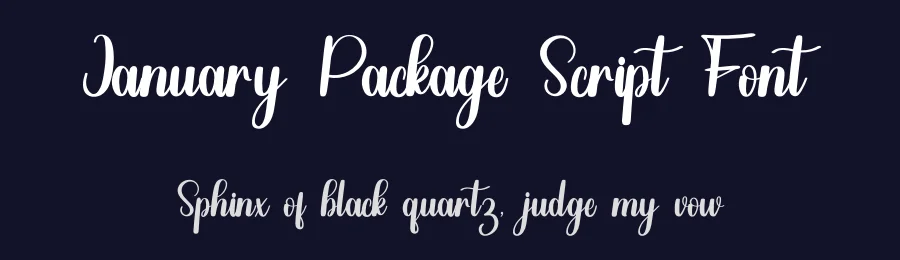 January Package Script Font by inermediaSTUDIO — Script Handwritten Font — thumbnail 2