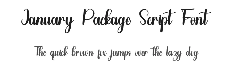 January Package Script Font by inermediaSTUDIO — Script Handwritten Font