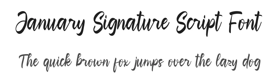 January Signature Script Font by inermediaSTUDIO — Script Handwritten Font