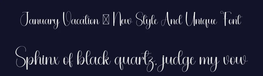 January Vacation – New Style And Unique Font by freshtypeink — Script Handwritten Font — thumbnail 2