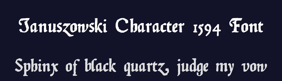 Januszowski Character 1594 Font by zai — Decorative Font — thumbnail 2