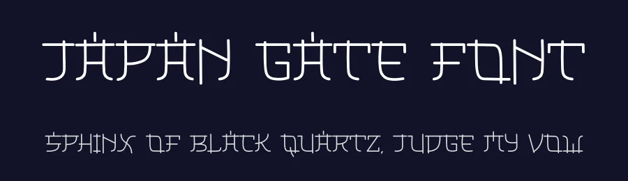 Japan Gate Font by freshtypeink — Display Font — thumbnail 2
