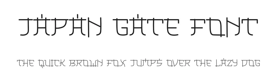Japan Gate Font by freshtypeink — Display Font