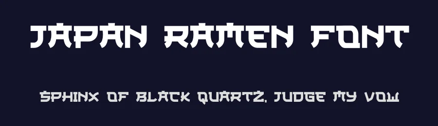 Japan Ramen Font by Maknastd — Display Font — thumbnail 2
