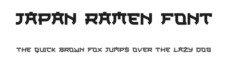 Japan Ramen Font by Maknastd — Display Font
