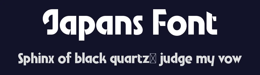 Japans Font by mhdafifersya — Sans Serif Font — thumbnail 2