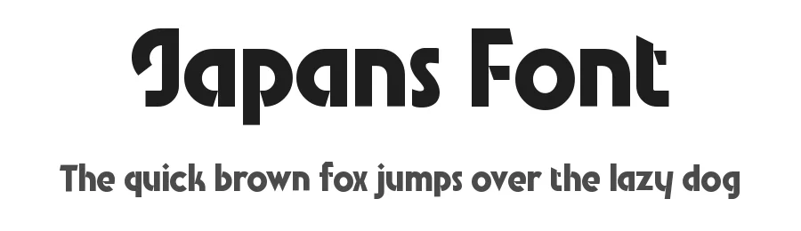 Japans Font by mhdafifersya — Sans Serif Font
