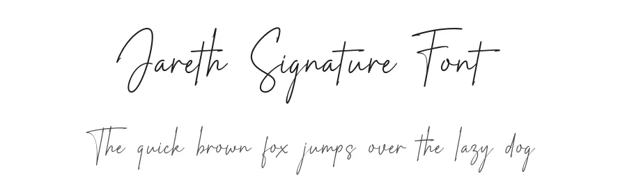 Jareth Signature Font by fonthentic — Serif Font