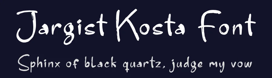 Jargist Kosta Font by glorytype — Display Font — thumbnail 2
