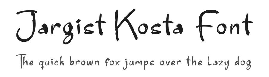 Jargist Kosta Font by glorytype โ Display Font