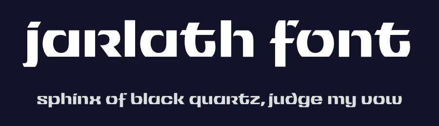 Jarlath Font by Max Phillips — Display Font — thumbnail 2