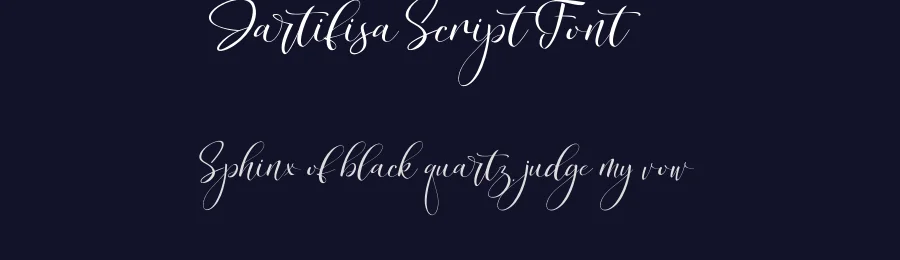 Jartifisa Script Font by agniardi — Script Handwritten Font — thumbnail 2