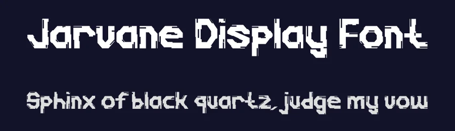Jarvane Display Font by Dhabee — Decorative Font — thumbnail 2