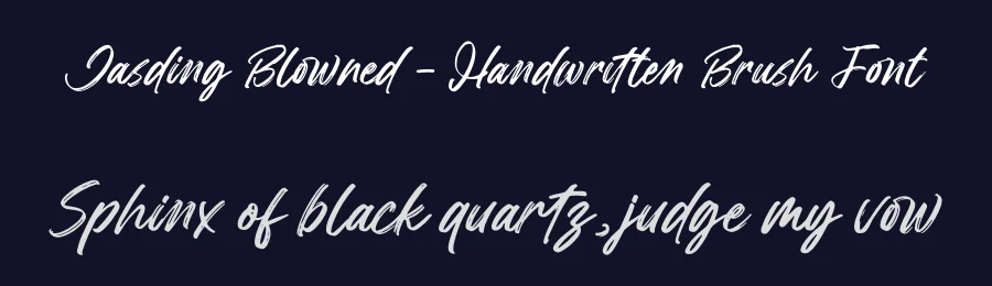 Jasding Blowned – Handwritten Brush Font by letterenastudios — Script Handwritten Font — thumbnail 2