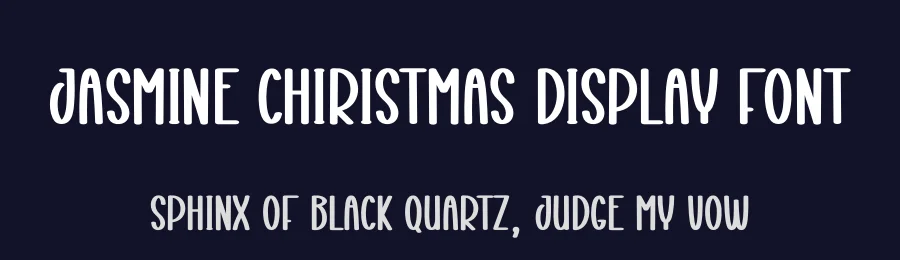 Jasmine Chiristmas Display Font by creativeletter — Display Font — thumbnail 2