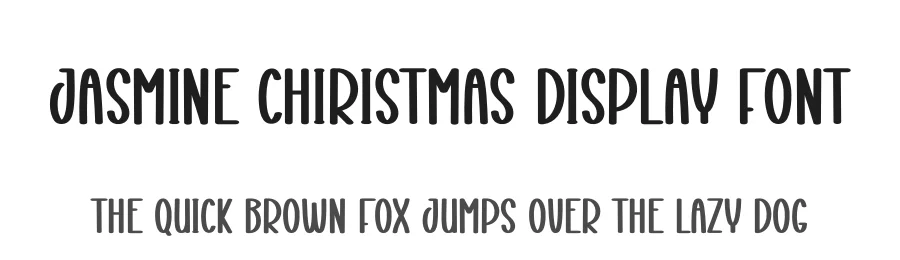 Jasmine Chiristmas Display Font by creativeletter — Display Font