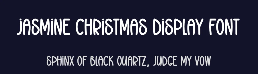 Jasmine Christmas Display Font by creativeletter — Display Font — thumbnail 2