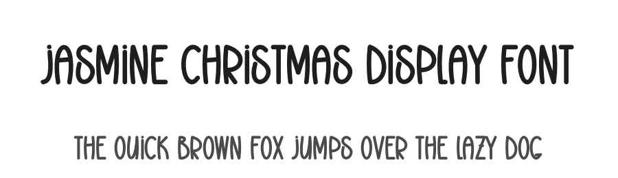 Jasmine Christmas Display Font by creativeletter — Display Font