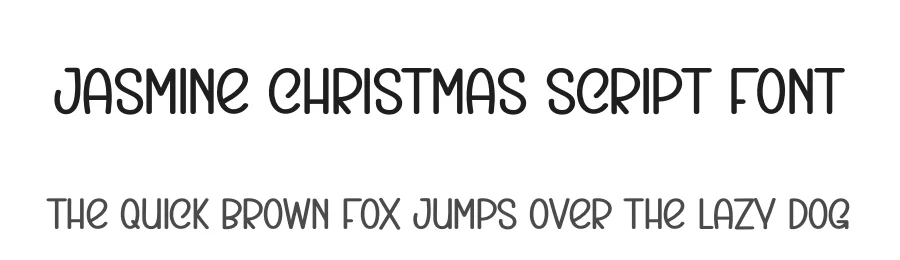 Jasmine Christmas Script Font by creativeletter — Display Font