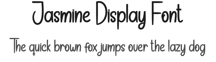 Jasmine Display Font by andikastudio — Script Handwritten Font