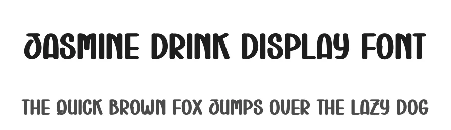 Jasmine Drink Display Font by creativeletter — Display Font