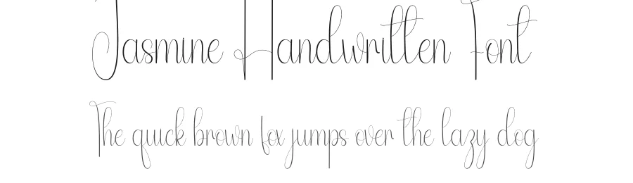Jasmine Handwritten Font by andikastudio — Script Handwritten Font