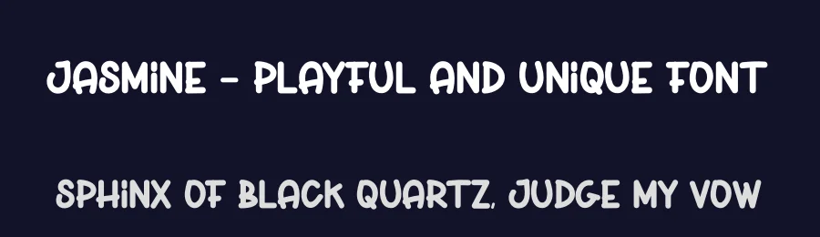 Jasmine – Playful And Unique Font by andikastudio — Display Font — thumbnail 2