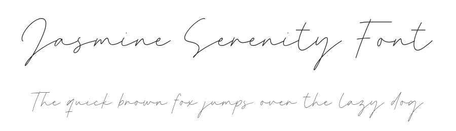 Jasmine Serenity Font by Timur type — Script Handwritten Font