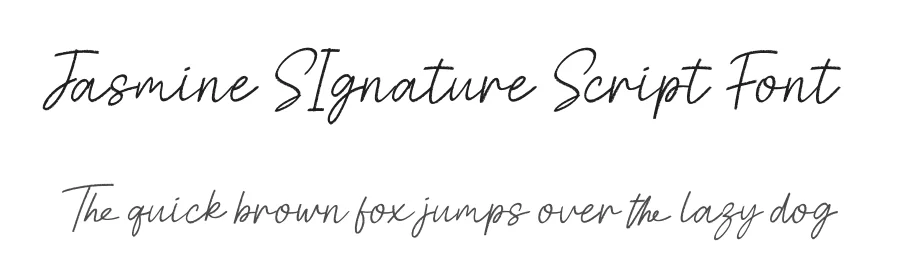 Jasmine SIgnature Script Font by Funtype — Serif Font