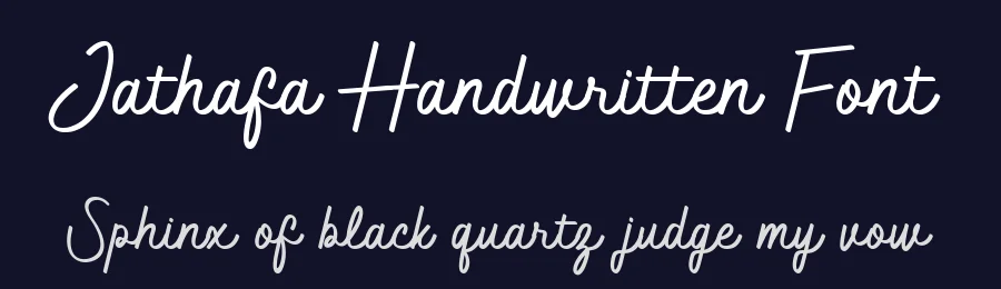 Jathafa Handwritten Font by Jprint Studio — Script Handwritten Font — thumbnail 2