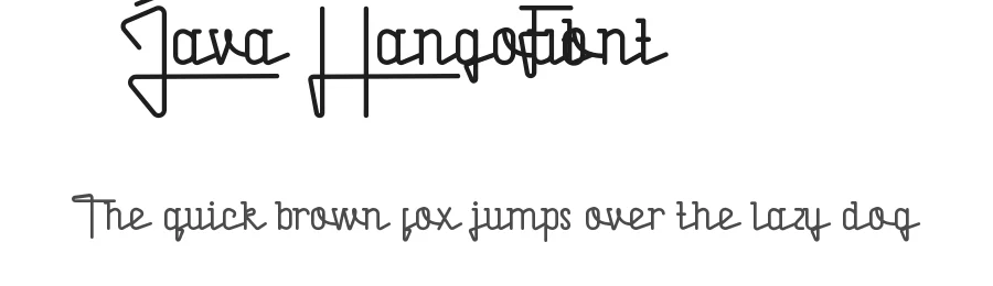 Java Hangout Font by noahtype — Script Handwritten Font
