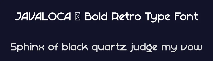 JAVALOCA – Bold Retro Type Font by Rautan — Decorative Font — thumbnail 2