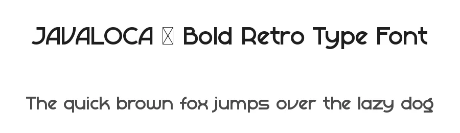JAVALOCA – Bold Retro Type Font by Rautan — Decorative Font