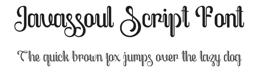 Javassoul Script Font by fontkong — Script Handwritten Font