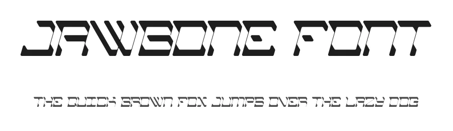 Jawbone Font by Charles Scott — Display Font