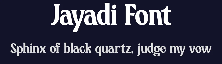 Jayadi Font by Pekotype — Display Font — thumbnail 2