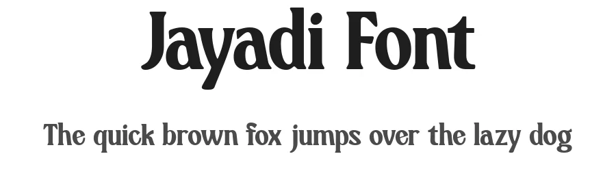 Jayadi Font by Pekotype — Display Font