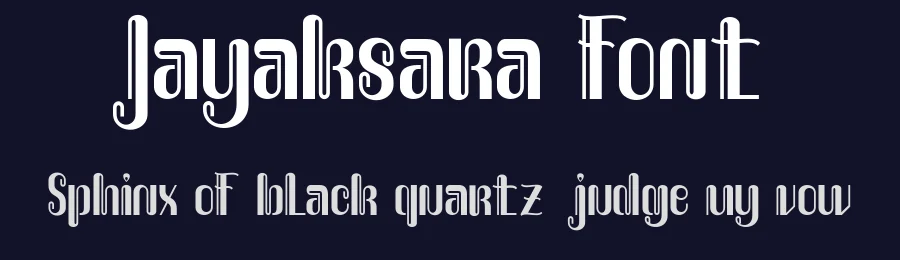 Jayaksara Font by Flawless And Co — Display Font — thumbnail 2
