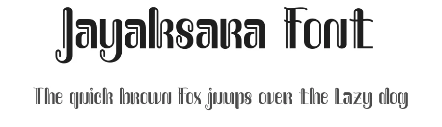Jayaksara Font by Flawless And Co — Display Font