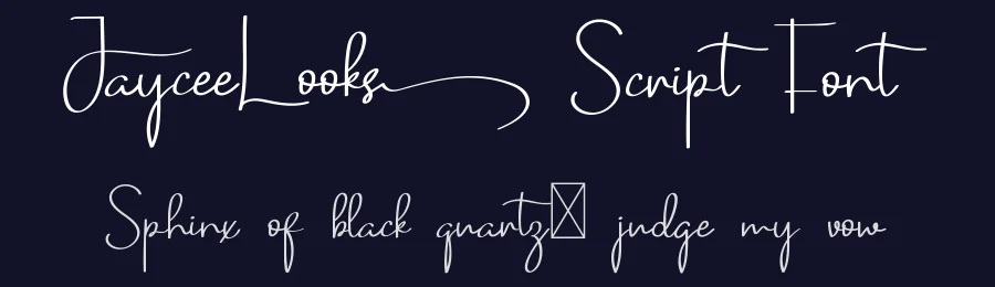Jaycee Looks Script Font by CalligraphyFonts.net — Script Handwritten Font — thumbnail 2