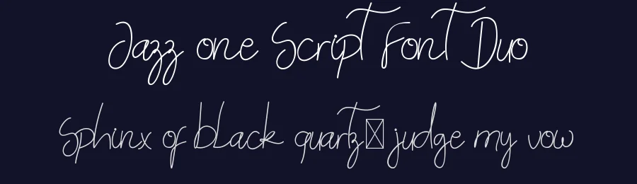 Jazz one Script Font Duo by edricstudio — Script Handwritten Font — thumbnail 2