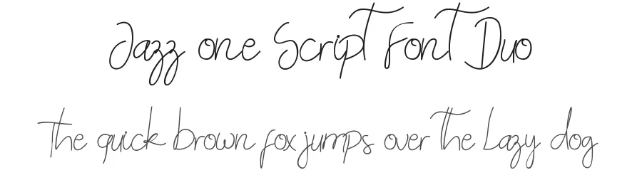 Jazz one Script Font Duo by edricstudio — Script Handwritten Font