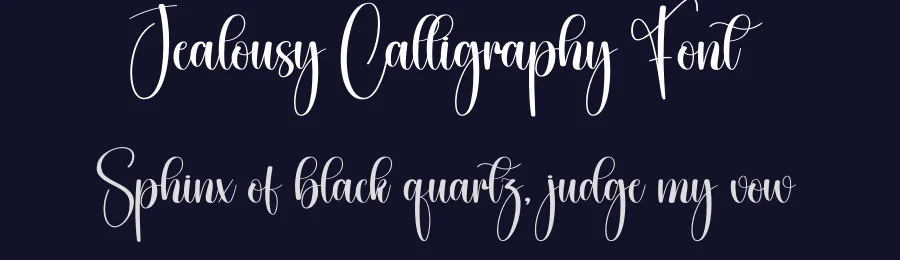 Jealousy Calligraphy Font by creativeletter — Script Handwritten Font — thumbnail 2