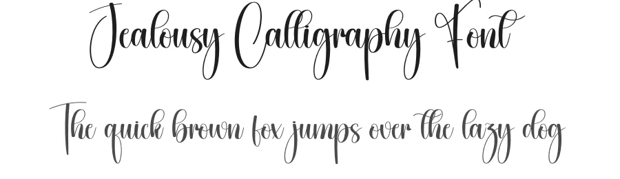 Jealousy Calligraphy Font by creativeletter — Script Handwritten Font