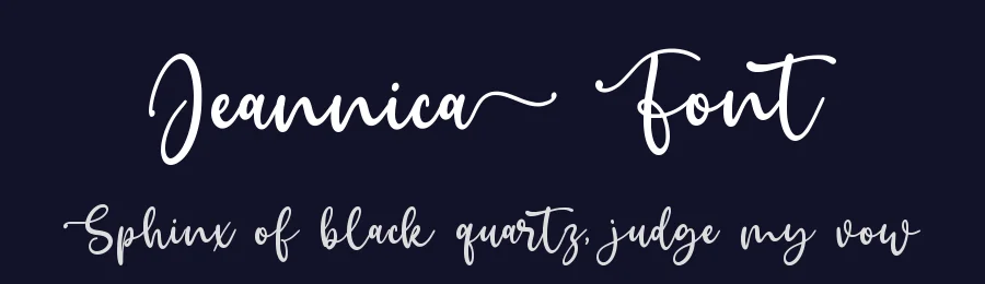 Jeannica Font by qwrtype — Script Handwritten Font — thumbnail 2