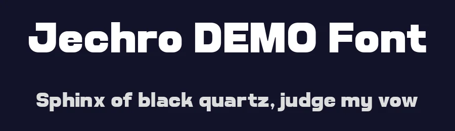 Jechro DEMO Font by Say Studio — Display Font — thumbnail 2