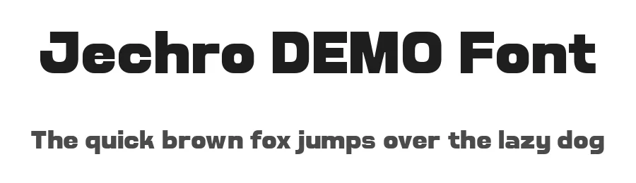 Jechro DEMO Font by Say Studio — Display Font