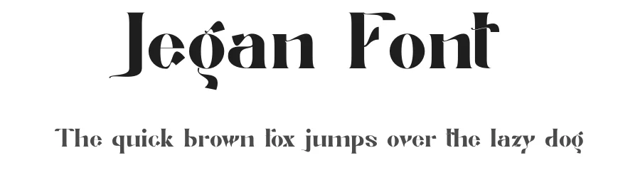 Jegan Font by yaqublekker — Display Font