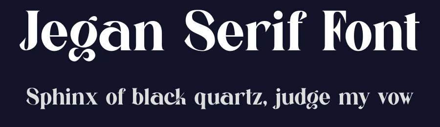 Jegan Serif Font by yaqublekker — Serif Font — thumbnail 2